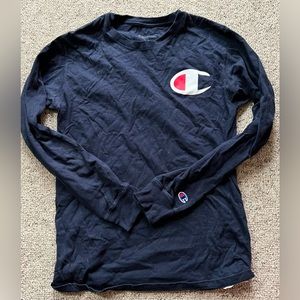 Men’s navy blue champion long sleeve